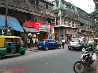 Buildings from the Shobhabazar street